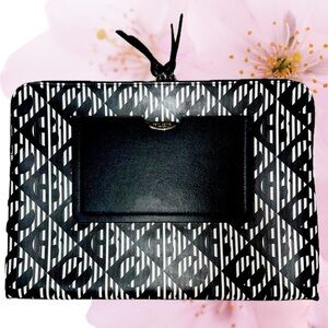 HENRI BENDEL laptop case New York Double Zipper, Saffiano Leather